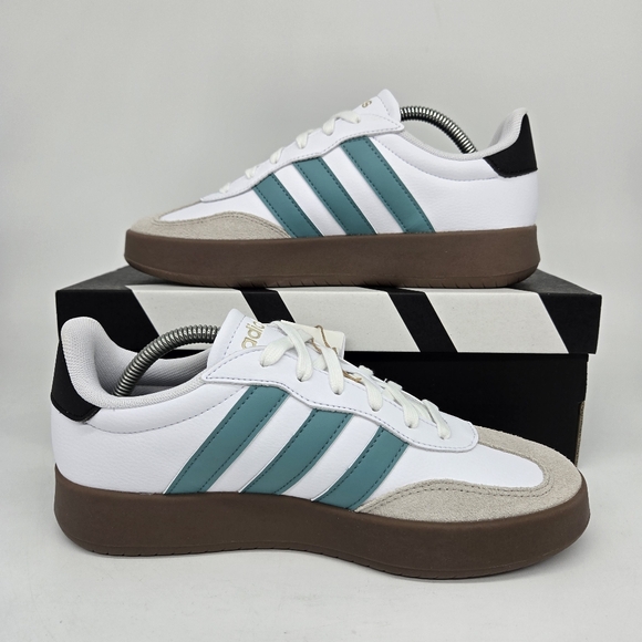 New adidas Barreda Cloud White Powder Teal Women's Shoes Size 8 - Picture 4 of 8